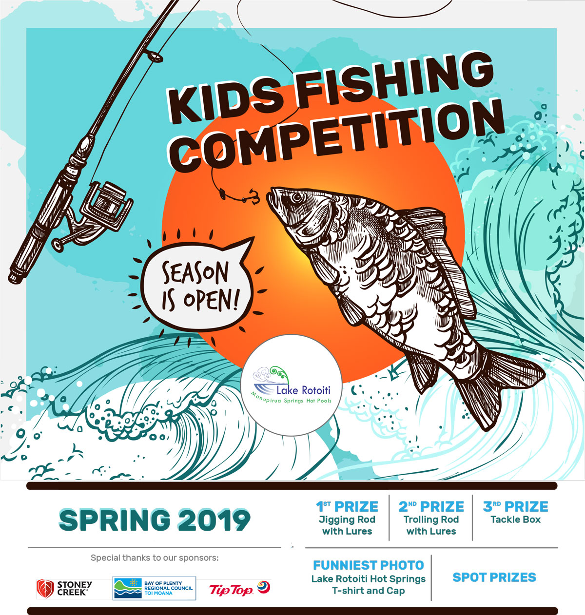 Lake Rotoiti Hot Springs 2019 Kids Fishing Competition - Lake