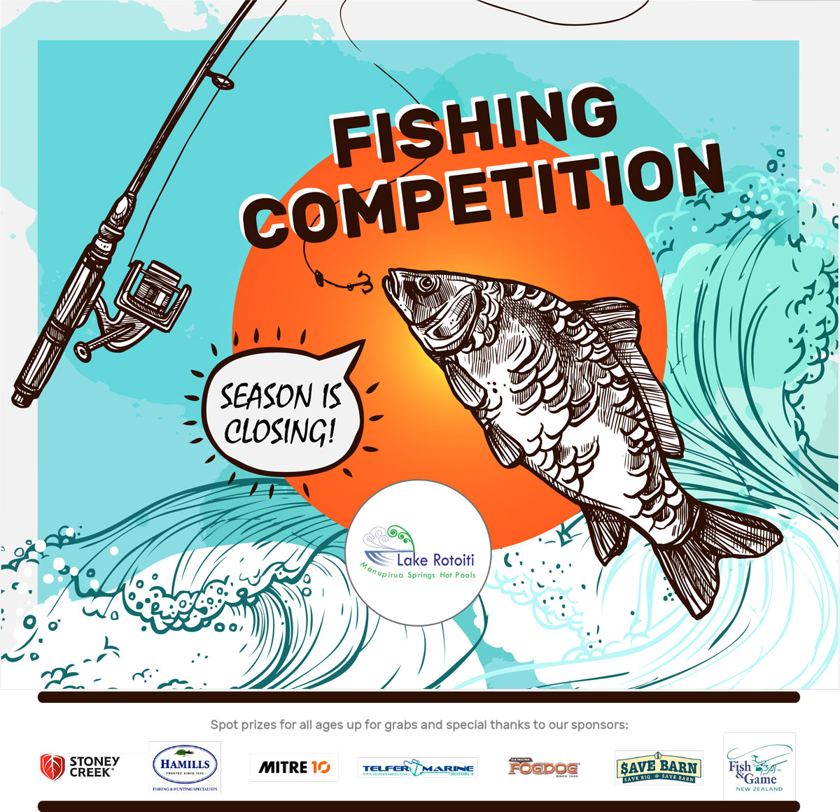 Lake Rotoiti Hot Pools June 2020 Fishing Competition
